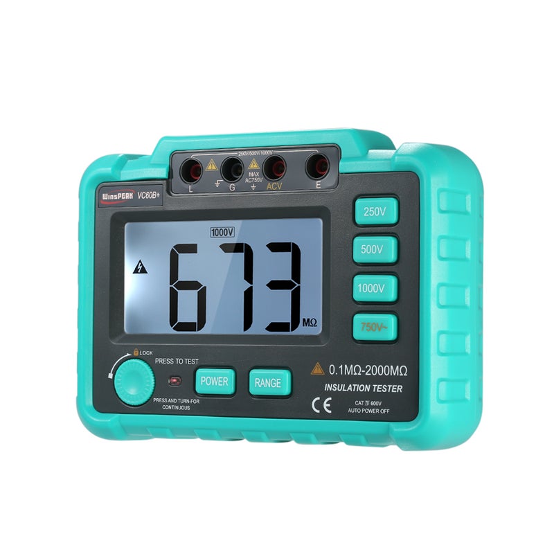 LCD Display Insulation Tester Multicolor 20.00 X 7.00 X 16.50cm - Image 5