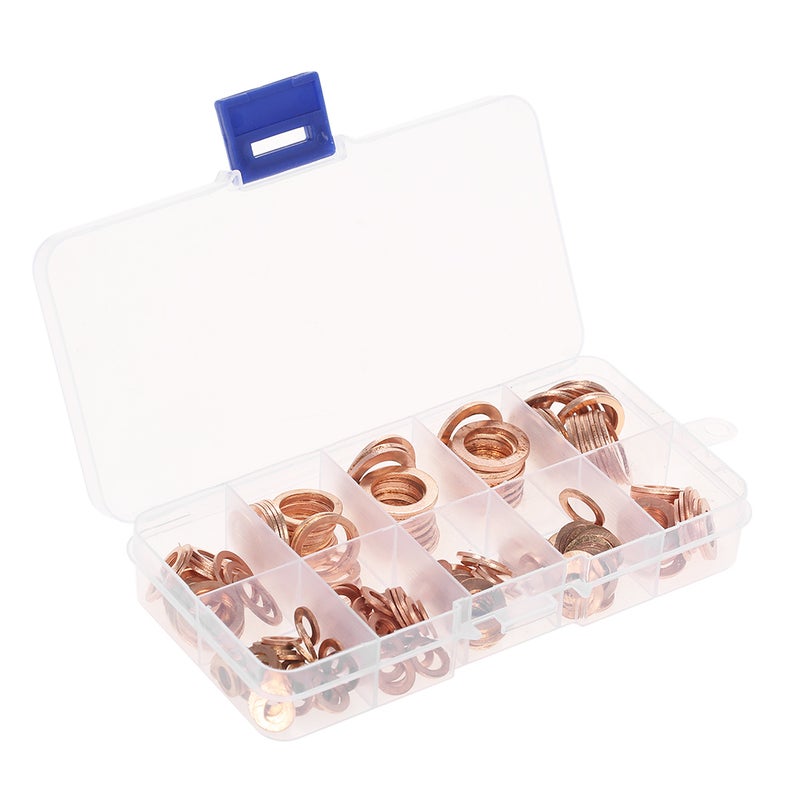 Copper Washers Gasket Set Gold 12.40 X 2.20 X 6.50cm  - Image 1