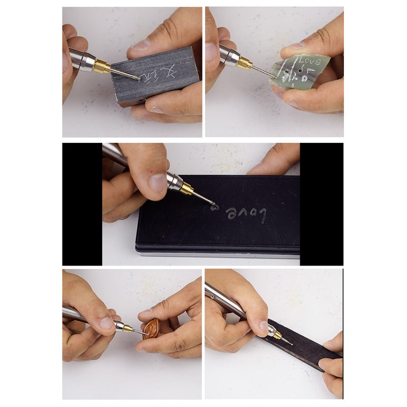 Handheld Mini Rotary Grinding Pen Silver 15.00 X 3.00 X 6.00cm  - Image 2