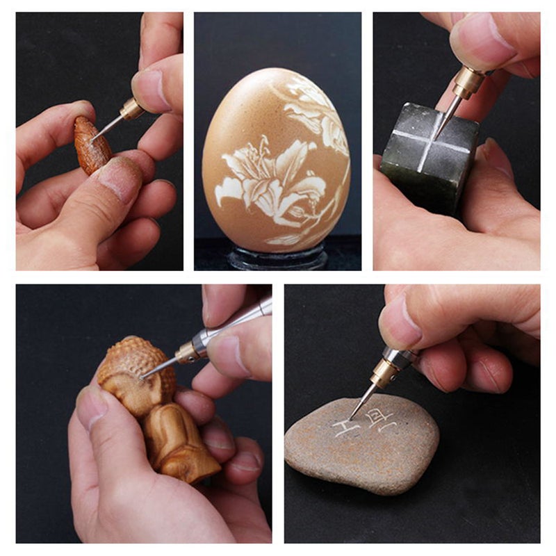 Handheld Mini Rotary Grinding Pen Silver 15.00 X 3.00 X 6.00cm  - Image 4