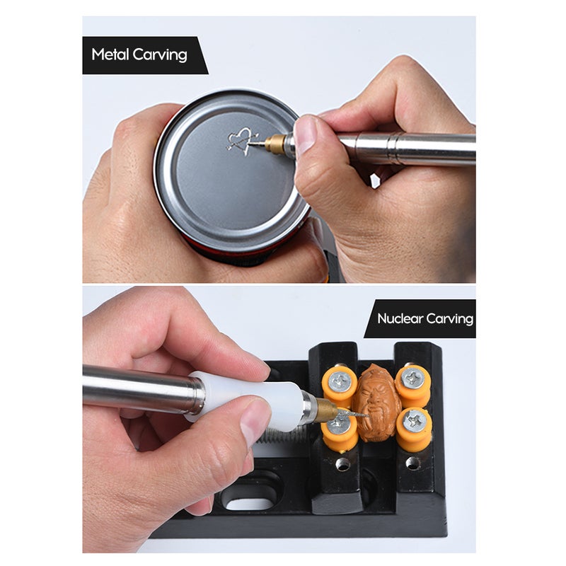 Handheld Mini Rotary Grinding Pen Silver 15.00 X 3.00 X 6.00cm  - Image 5