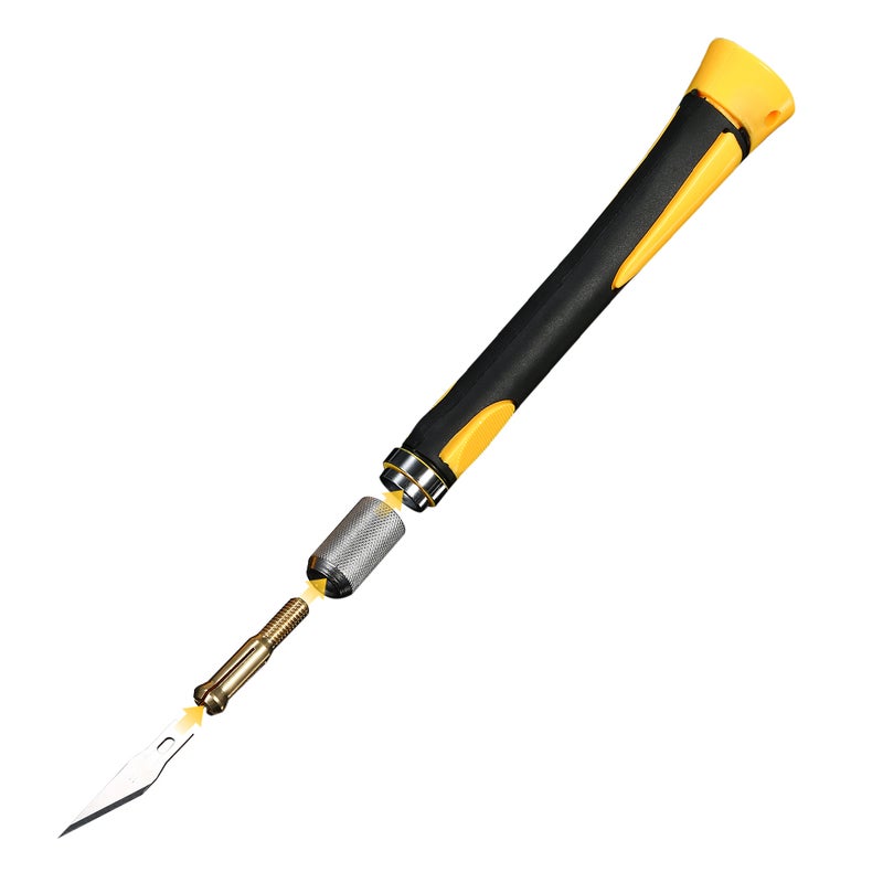 KKmoon Engraving Craft Pen Tools With 14 Blades And Safety Cap Multicolor 22.00 X 3.00 X 10.80cm  - Image 4