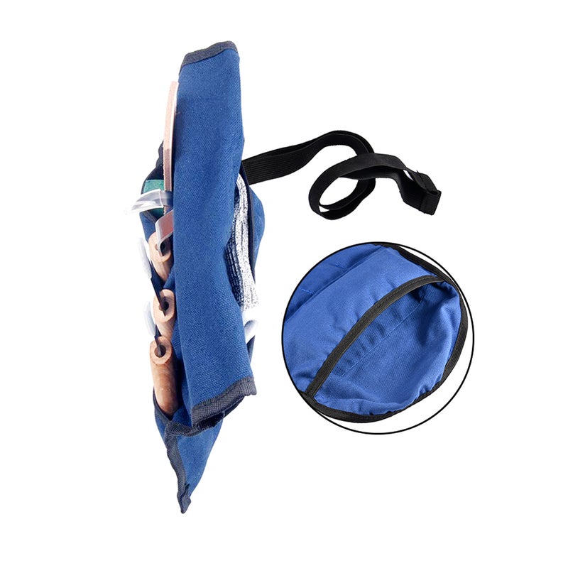 6-Piece Wooden Carving Tools With Cut-Proof Gloves Blue 15.00 X 6.00 X 15.00cm  - Image 2