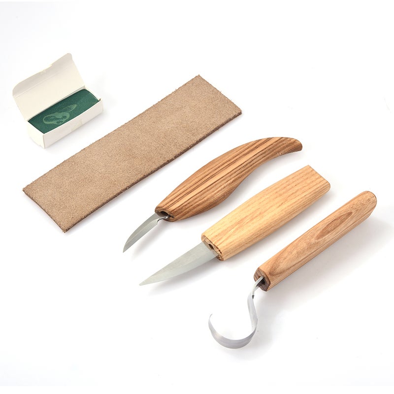 6-Piece Wooden Carving Tools With Cut-Proof Gloves Blue 15.00 X 6.00 X 15.00cm  - Image 5