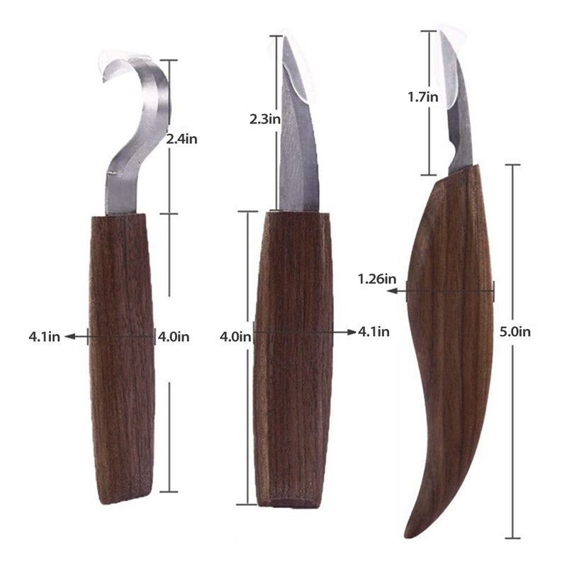 Chisel Woodworking Cutter Hand Tool Set Brown 20.50 X 7.50 X 7.50cm - Image 3