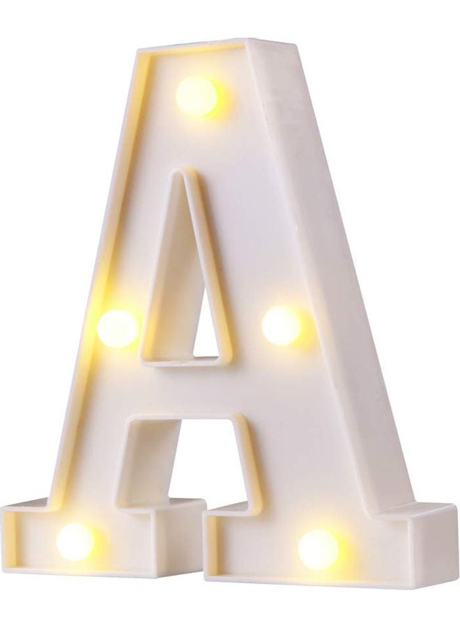 Alphabet Letter LED Night Light Lamp Outdoor Home Club Wedding Party Wall Decor Yellow 16x14x3cm - Image 5