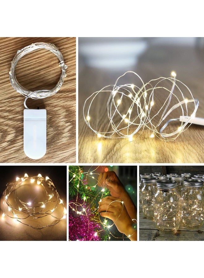 شريط إضاءة رائع مكون من 20 مصباح LED لديكور المنزل والحفلات. أبيض دافئ - Image 2