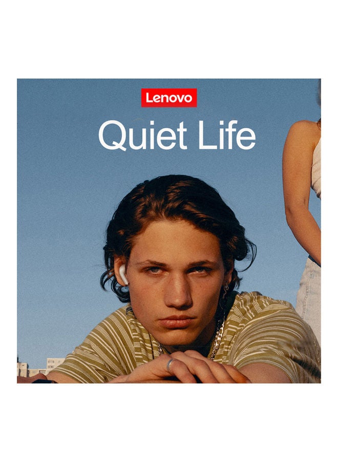 Lenovo - LP1S TWS Bluetooth In-Ear Earbuds With Mic White - Image 1