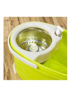 360 Degree Self Spin Wringing Wet & Dry Bucket Set Green/White 27cm - v1603899498/N41587724A_3