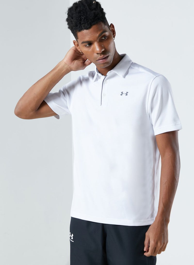 UNDER ARMOUR - Tech Polo White - Image 1