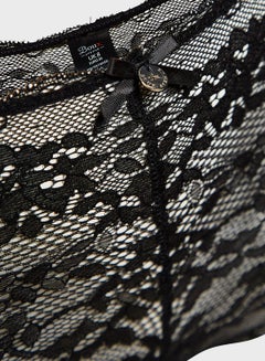 Boux Avenue Lace Detail Brief Black  - Image 3