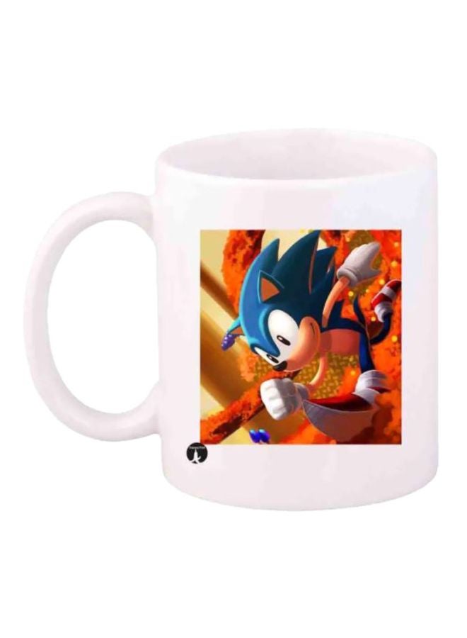 بي بي قدح مطبوع بلعبة Sonic أبيض/أحمر/أزرق