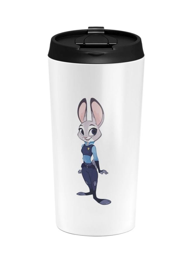 LOUD UNIVERSE Zootopia Rabbit Printed Travel Tumbler White/Blue/Grey 12x8x8cm  - Image 1