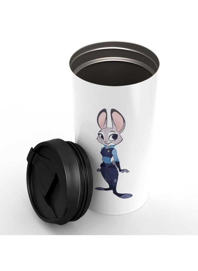 LOUD UNIVERSE Zootopia Rabbit Printed Travel Tumbler White/Blue/Grey 12x8x8cm  - Image 2