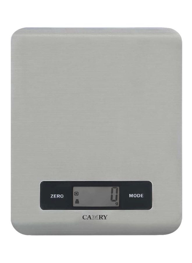 CAMRY - Digital Kitchen Food Weight Scale Silver 21.8x16.9x1.3cm - Image 1