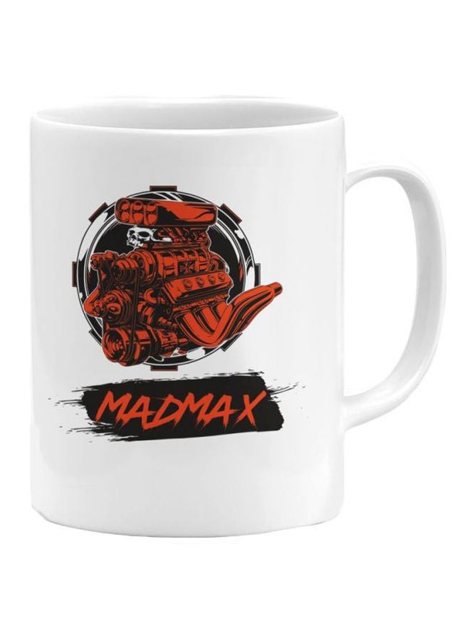 LOUD UNIVERSE Printed Coffee Mug White/Black/Red 