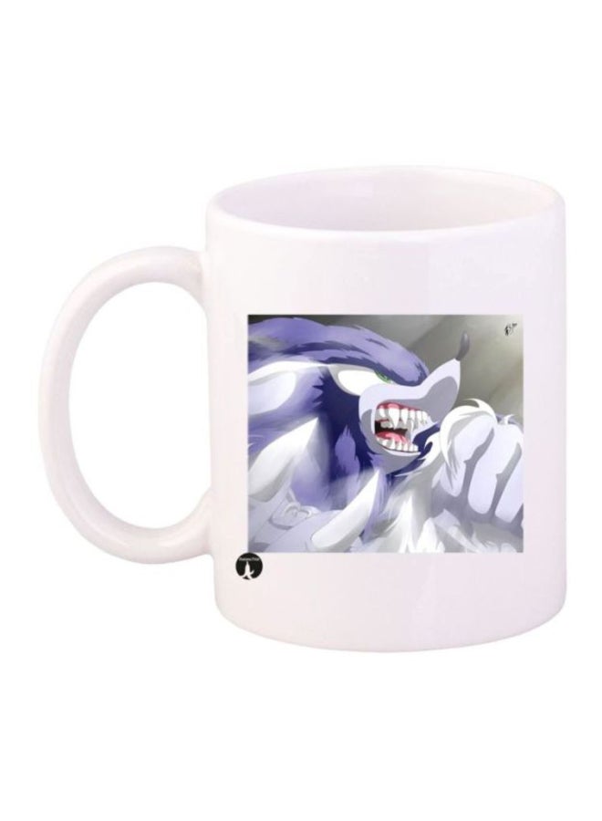 BP Sonic Video Game Printed Coffee Mug White/Violet/Grey