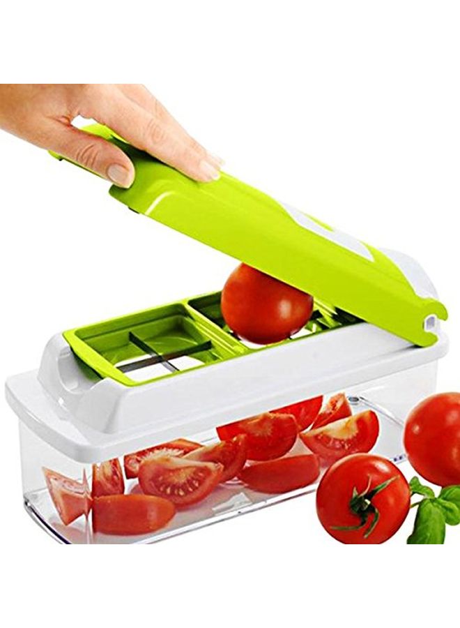 Nicer Dicer 11-Piece Fruit And Vegetable Chopper And Slicer Set Green/White 1500ml  - Image 3