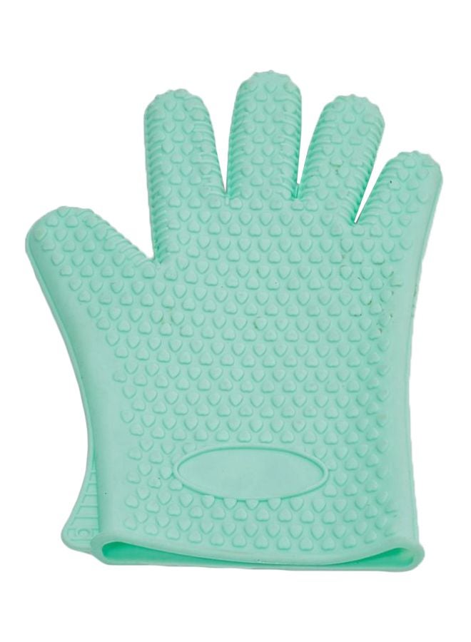 KM Silicon Hand Shaped Gloves Green 