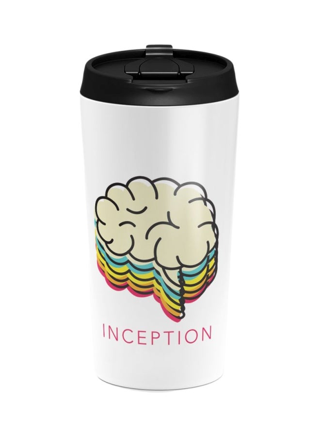 LOUD UNIVERSE The Plot Of Inception Printed Tumbler With Lid White/Pink 