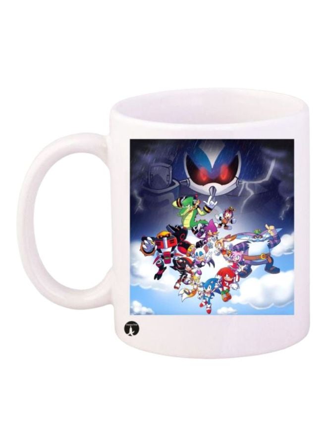 BP Sonic Printed Coffee Mug White/Blue/Red