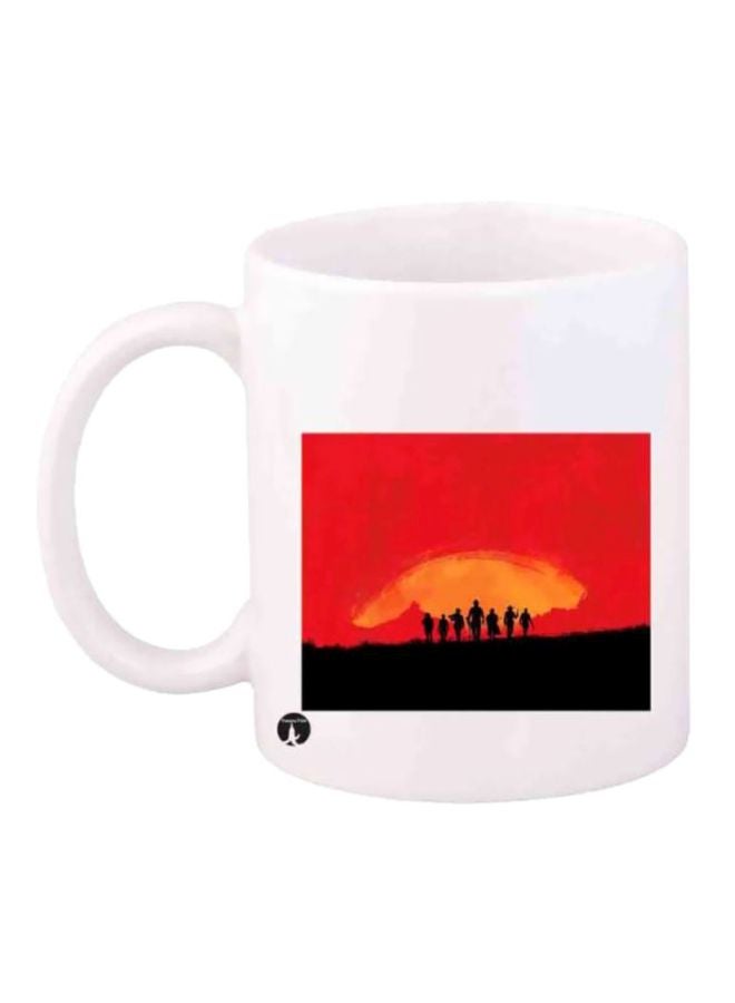 BP Red Dead Redemption 2 Printed Coffee Mug White/Red/Black