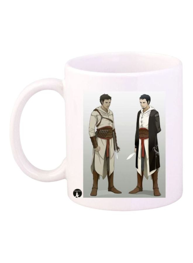BP Assassin's Creed Video Game Printed Coffee Mug White/Black/Grey