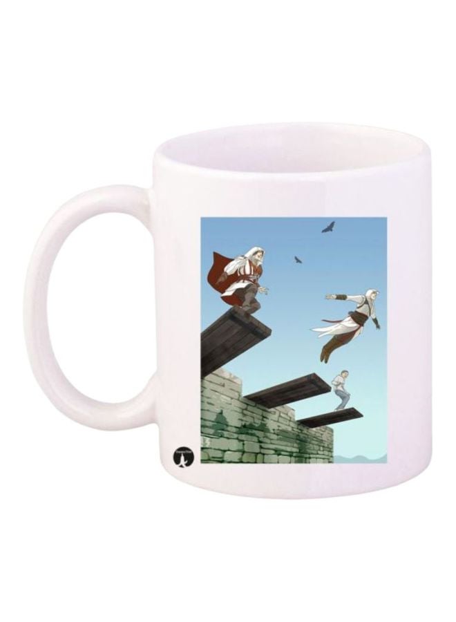 BP Assassin's Creed Printed Coffee Mug White/Blue/Green