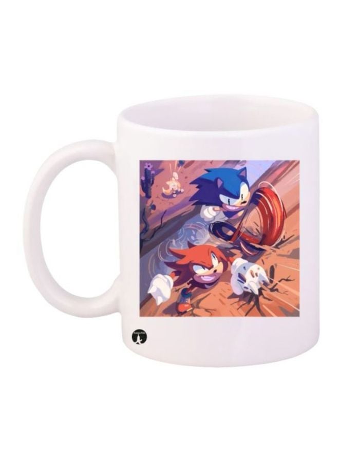 بي بي مج قهوة بطبعة شخصية سونيك أبيض/أزرق/وردي