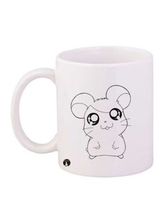 The Anime Hamtaro Printed Coffee Mug White/Black