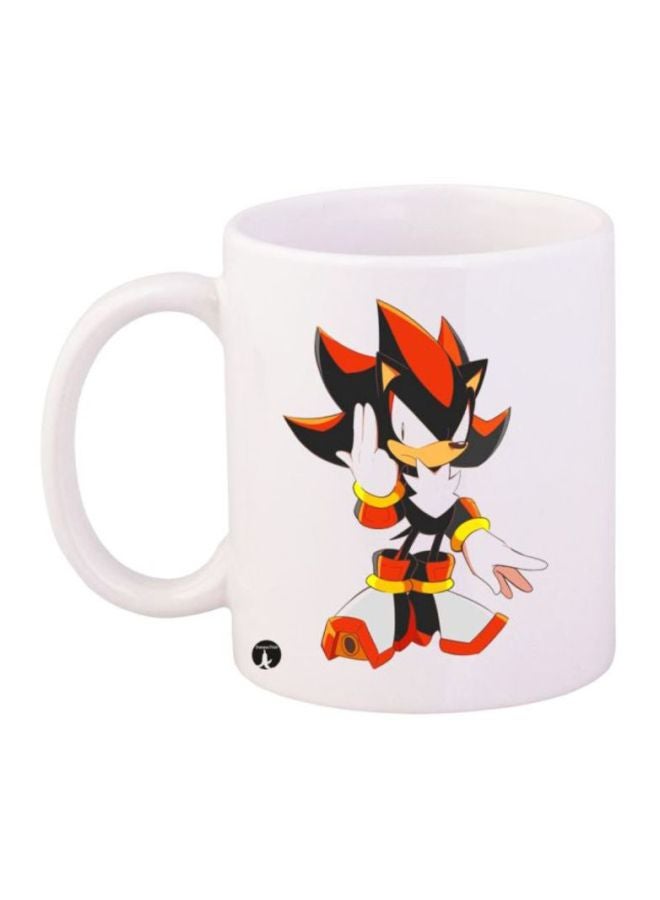 Sonic Printed Coffee Mug Black/White/Red