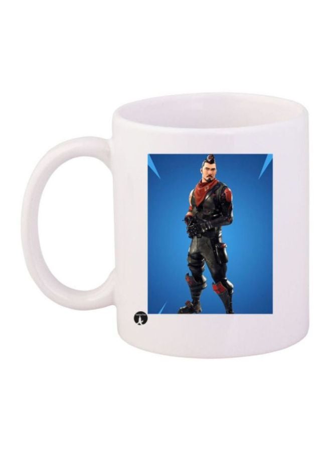 BP Game Fortnite Character Printed Coffee Mug White/Blue/Black