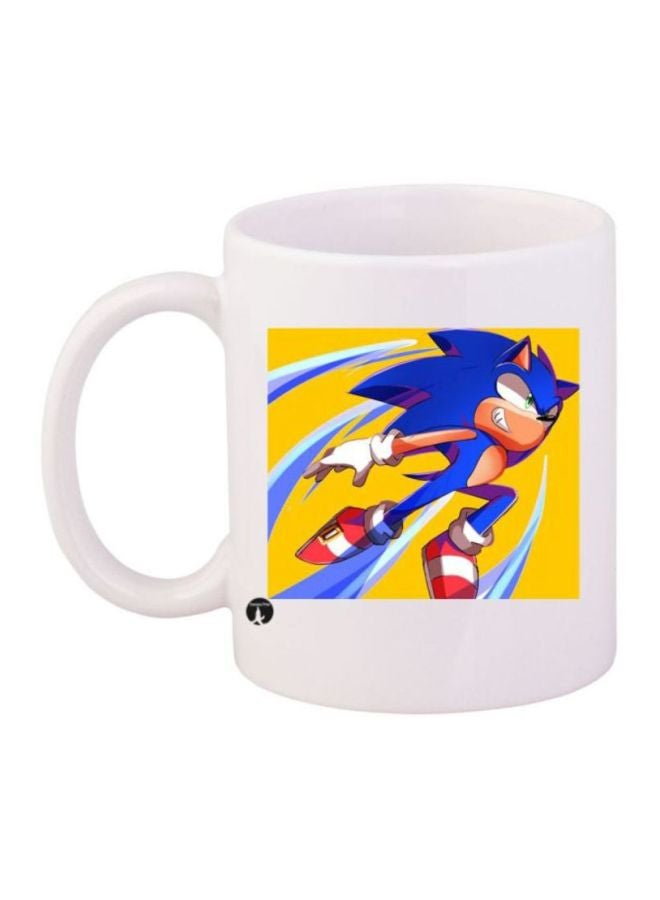 BP Sonic Printed Coffee Mug White/Blue/Yellow