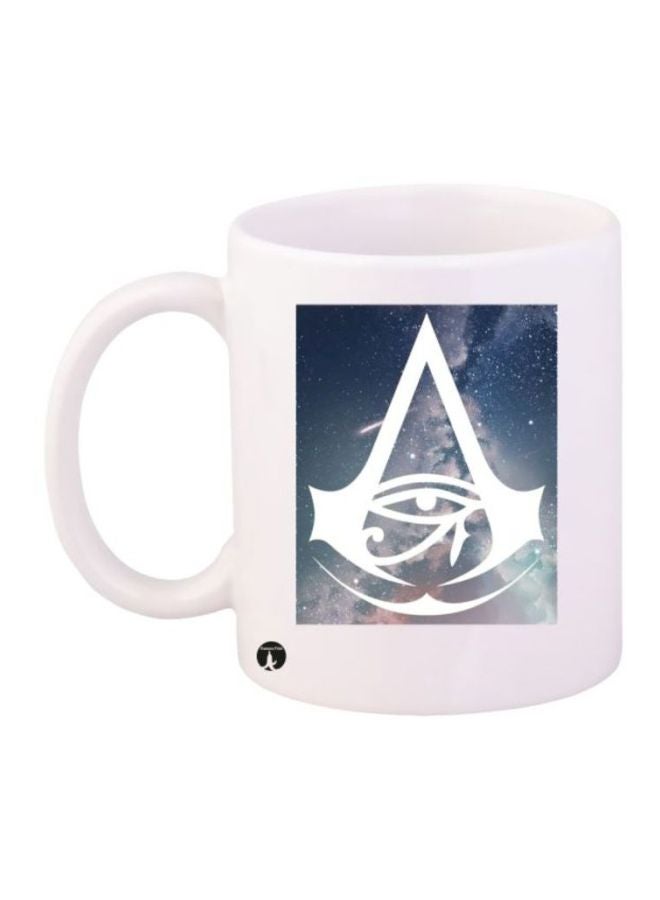 BP Video Game Assassin's Creed Printed Coffee Mug White/Blue