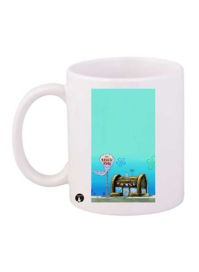 BP Spongebob Printed Coffee Mug White/Blue/Red