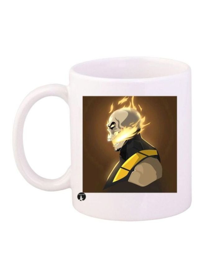 BP Mortal Kombat Printed Coffee Mug White/Brown/Black