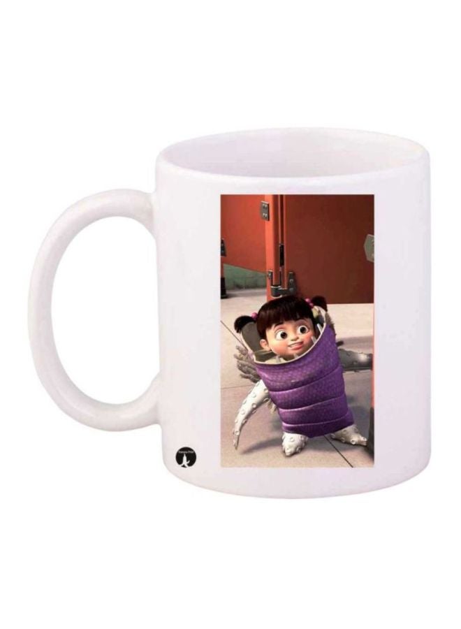 BP Monster Inc Printed Coffee Mug White/Purple/Brown
