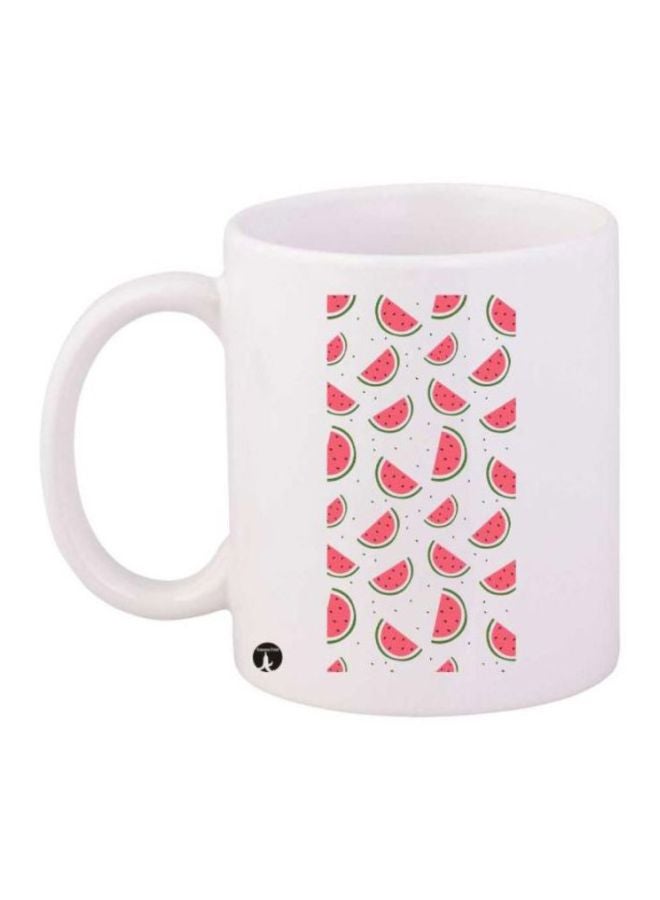 BP Watermelons Printed Coffee Mug White/Pink