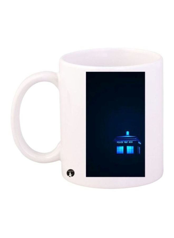 BP Doctor Who Printed Coffee Mug White/Blue