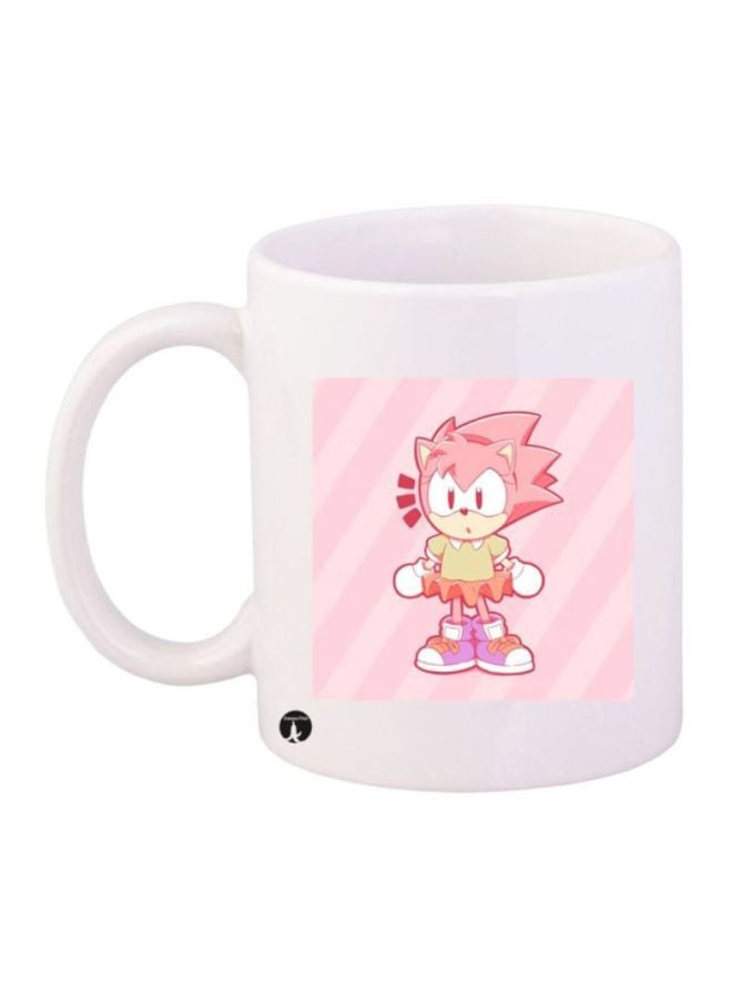BP Sonic Printed Coffee Mug White/Pink/Yellow