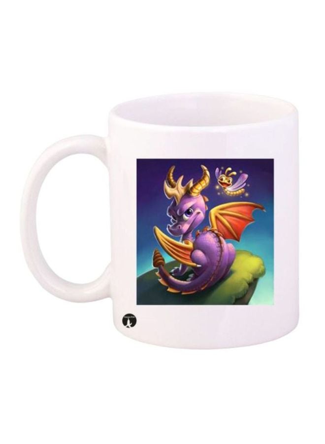 BP Spyro Character Printed Coffee Mug White/Purple/Green