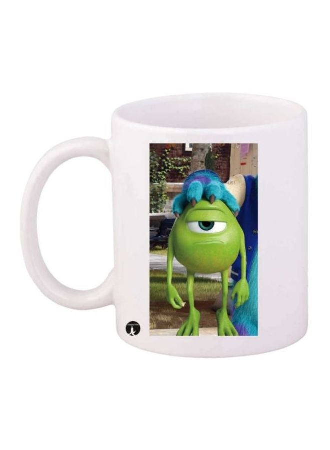 BP Monsters Inc Printed Coffee Mug White/Green/Blue