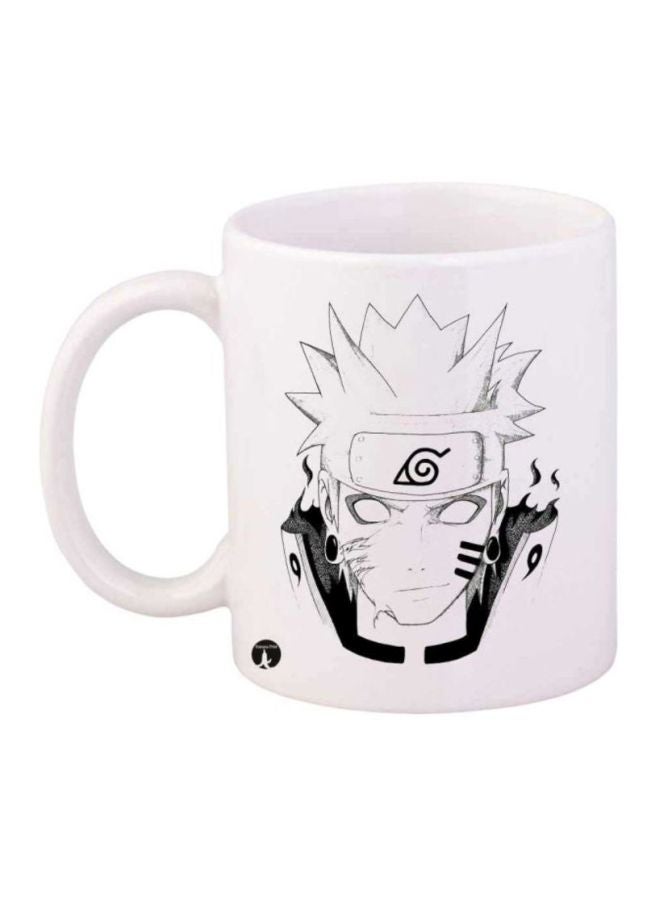 BP Anime Naruto Printed Coffee Mug White/Black