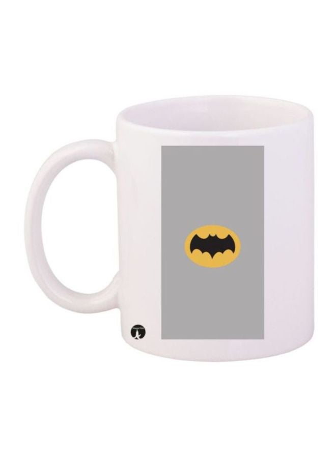 BP Batman Printed Coffee Mug White/Grey/Yellow