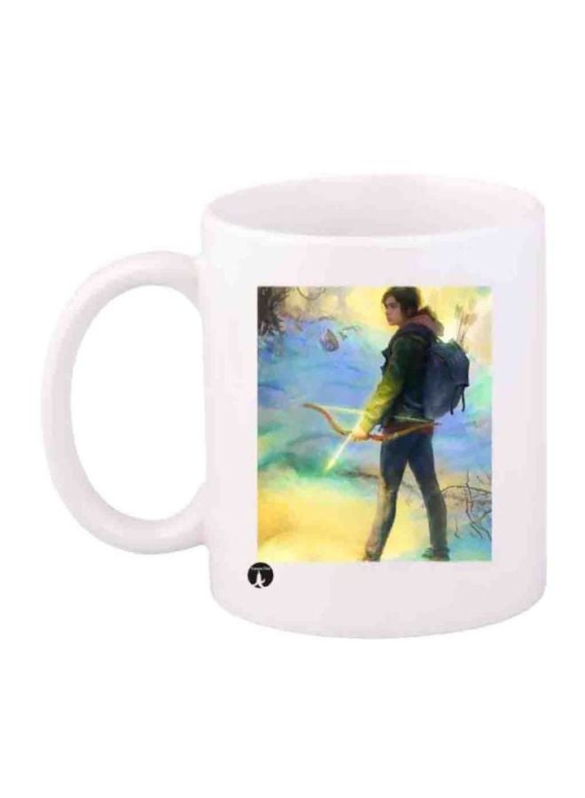 The Last Of Us Video Game Character Printed Coffee Mug White/Yellow/Blue