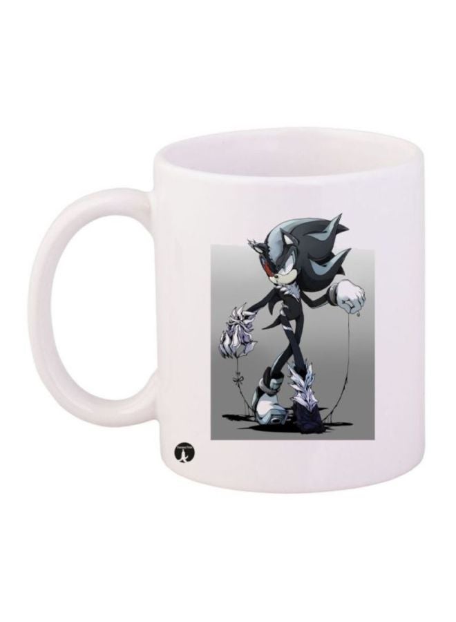 BP Sonic Video Game Printed Coffee Mug White/Grey