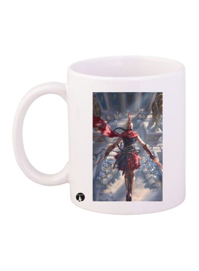 Assassin's Creed Printed Mug White/Red/Grey