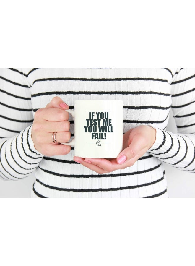 LOUD UNIVERSE Quote Star Trek Ceramic Coffee Mug White/Grey  - Image 2