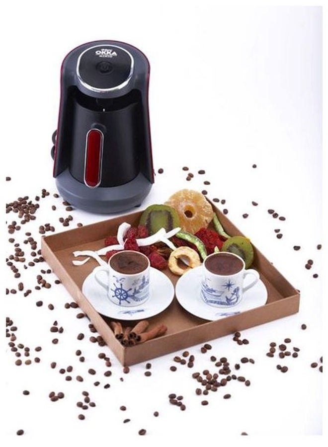 أرزوم ماكينة صنع القهوة التركية مينيو 0.5 L OK004 أسود/أحمر - Image 2