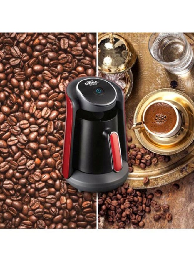 أرزوم ماكينة صنع القهوة التركية مينيو 0.5 L OK004 أسود/أحمر - Image 3